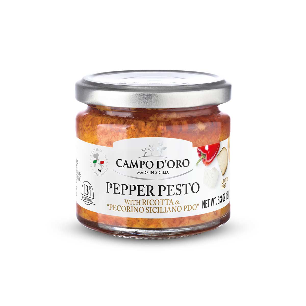 Pesto-Pepper, Ricotta & Pecorino-Campo d'Oro