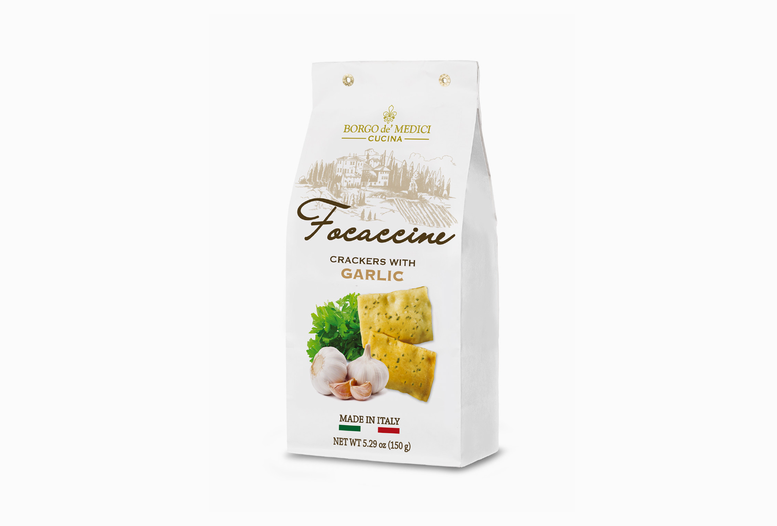 Focaccine Garlic Flavored Crackers