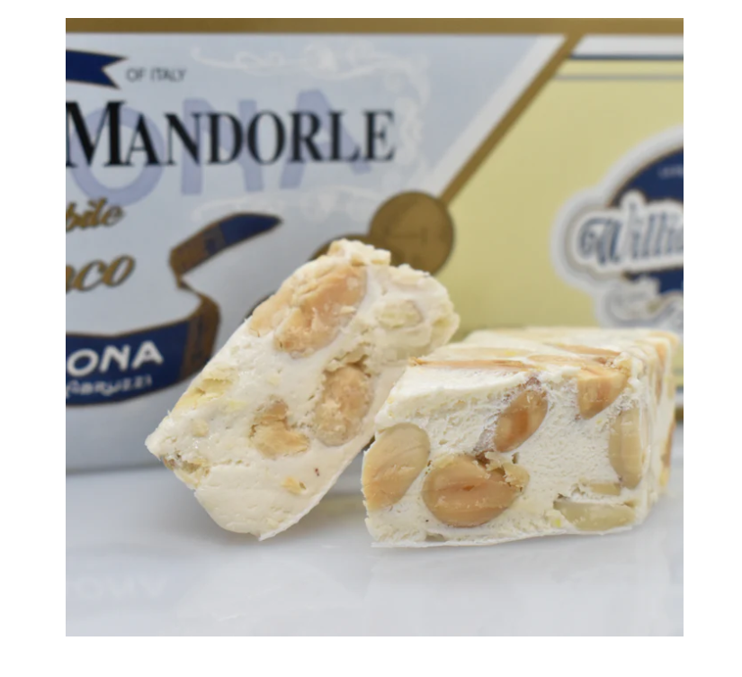 Torrone Bianco Tenero alle Mandorle